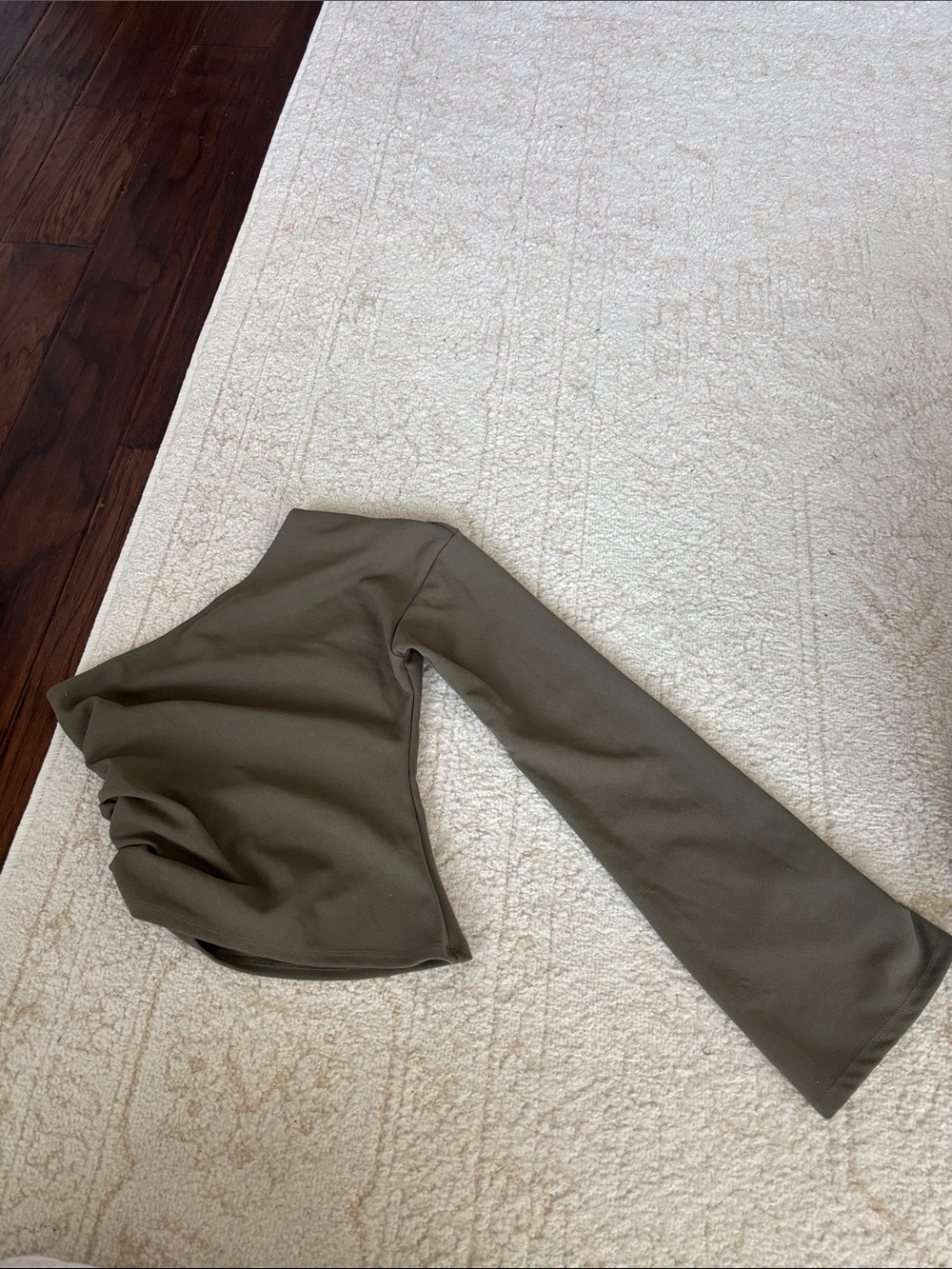 Olive Green one shoulder top